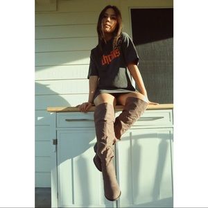 🚫SOLD🚫Taupe thigh high boots